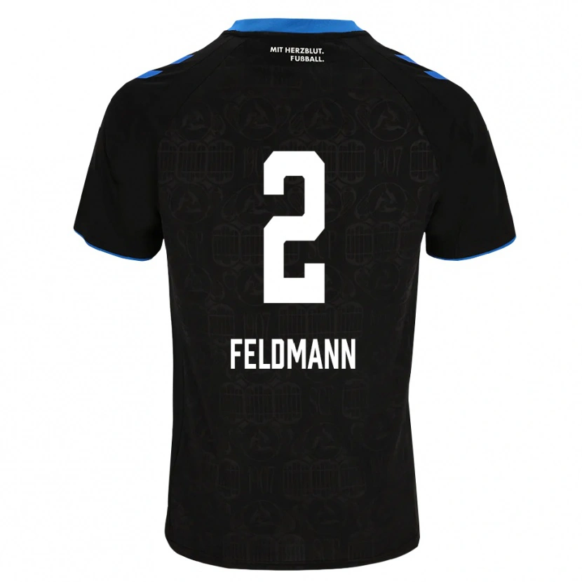 Danxen Mulher Camisola Ole Feldmann #2 Preto Branco Vermelho Principal 2026/27 Camisa Brasil