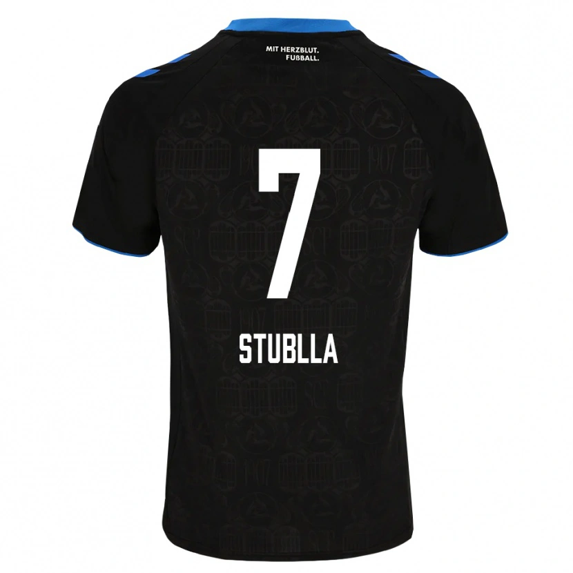 Danxen Mulher Camisola Shkrep Stublla #7 Preto Branco Vermelho Principal 2026/27 Camisa Brasil