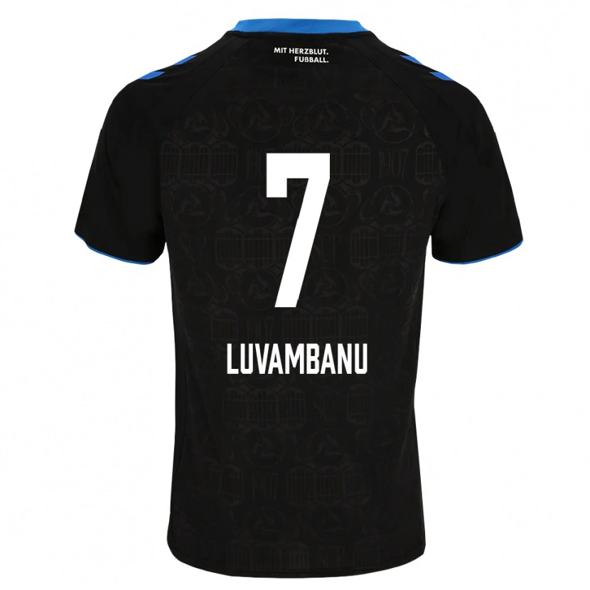Danxen Mulher Camisola Danell Luvambanu #7 Preto Branco Vermelho Principal 2026/27 Camisa Brasil