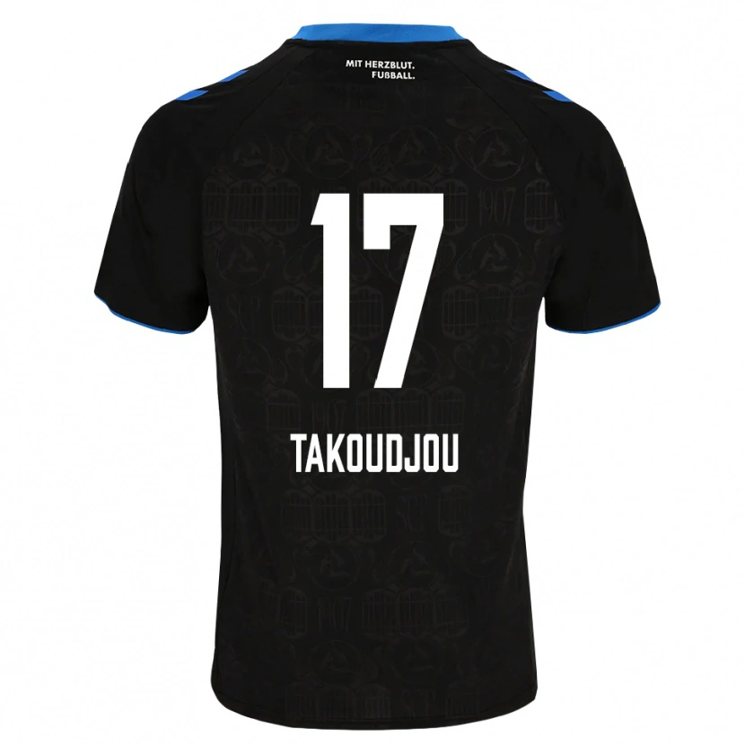 Danxen Mulher Camisola Alan Takoudjou Somolinos #17 Preto Branco Vermelho Principal 2026/27 Camisa Brasil