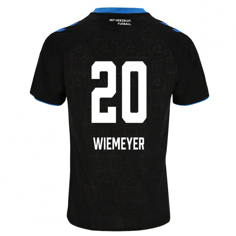 Danxen Mulher Camisola Felix Wiemeyer #20 Preto Branco Vermelho Principal 2026/27 Camisa Brasil