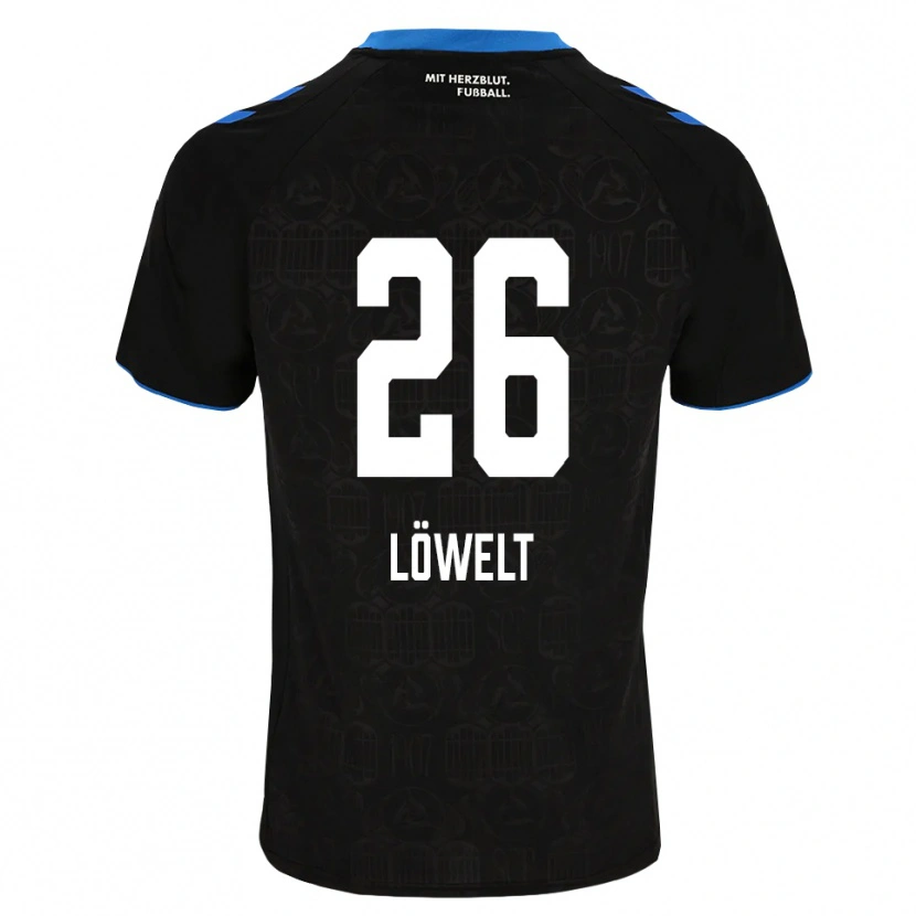 Danxen Mulher Camisola Luca Löwelt #26 Preto Branco Vermelho Principal 2026/27 Camisa Brasil