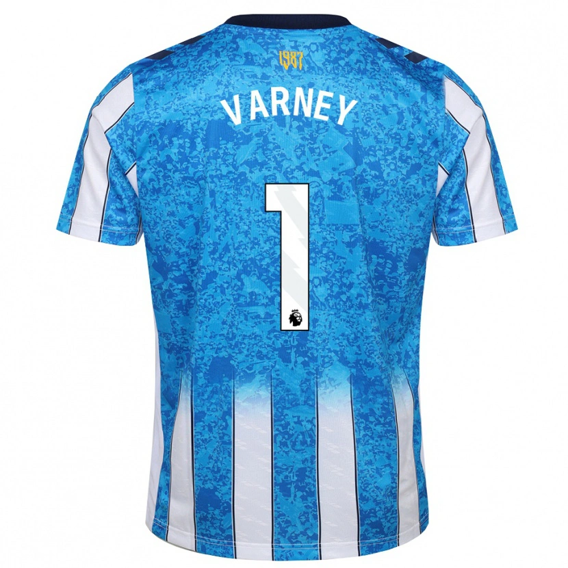 Danxen Mulher Camisola Oscar Varney #1 Branco Azul Laranja Principal 2026/27 Camisa Brasil