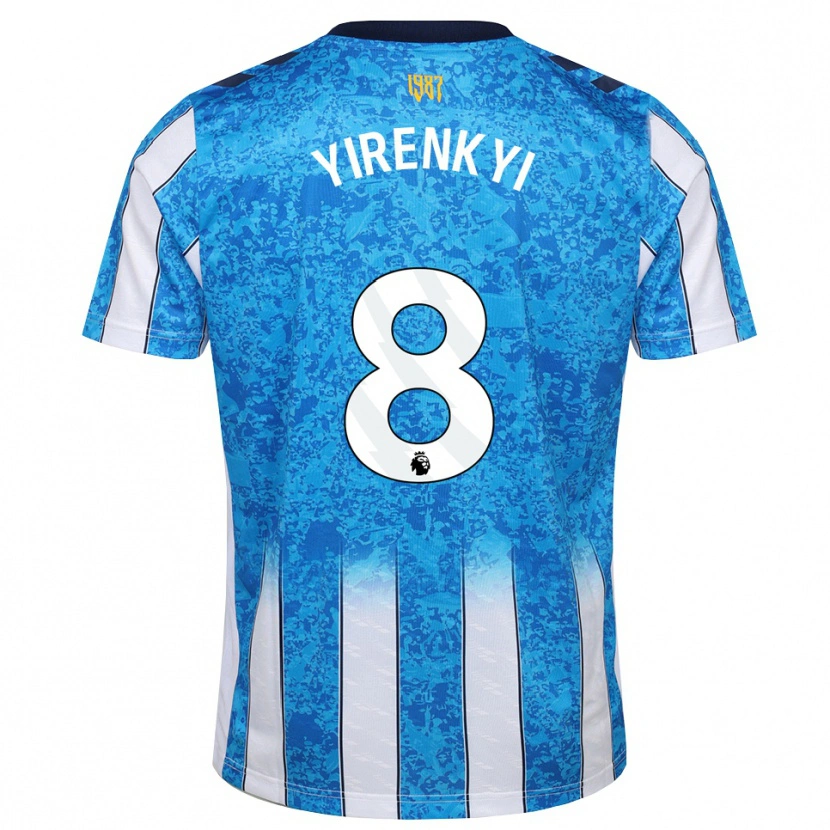 Danxen Mulher Camisola Caleb Yirenkyi #8 Branco Azul Laranja Principal 2026/27 Camisa Brasil