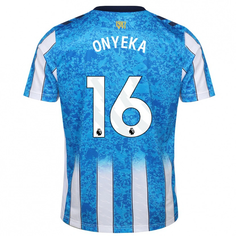 Danxen Mulher Camisola Frank Onyeka #16 Branco Azul Laranja Principal 2026/27 Camisa Brasil
