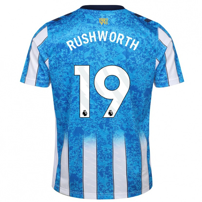 Danxen Mulher Camisola Carl Rushworth #19 Branco Azul Laranja Principal 2026/27 Camisa Brasil