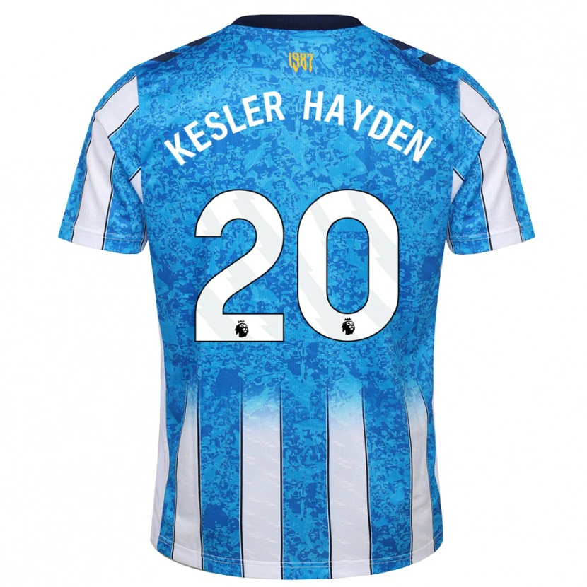 Danxen Mulher Camisola Kaine Kesler-Hayden #20 Branco Azul Laranja Principal 2026/27 Camisa Brasil