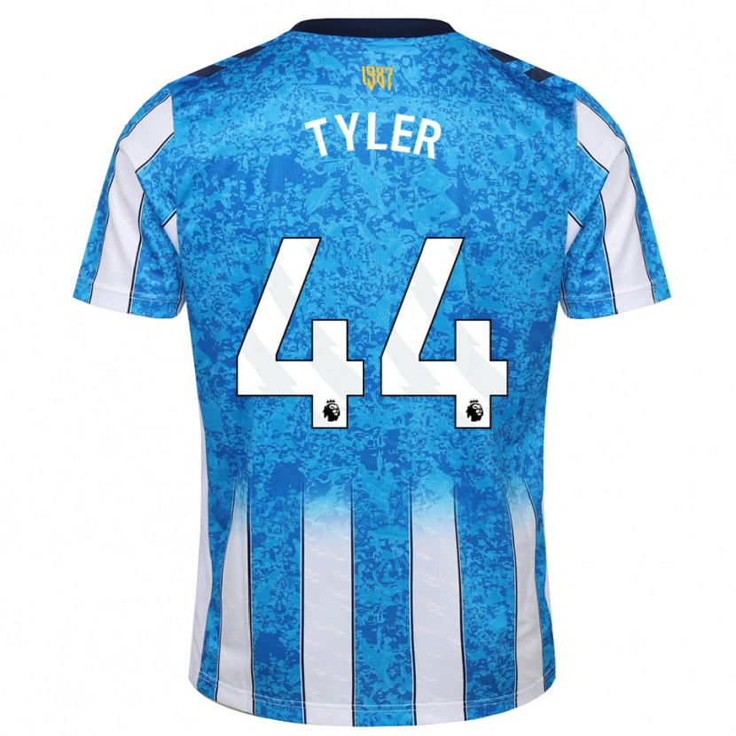 Danxen Mulher Camisola Cian Tyler #44 Branco Azul Laranja Principal 2026/27 Camisa Brasil