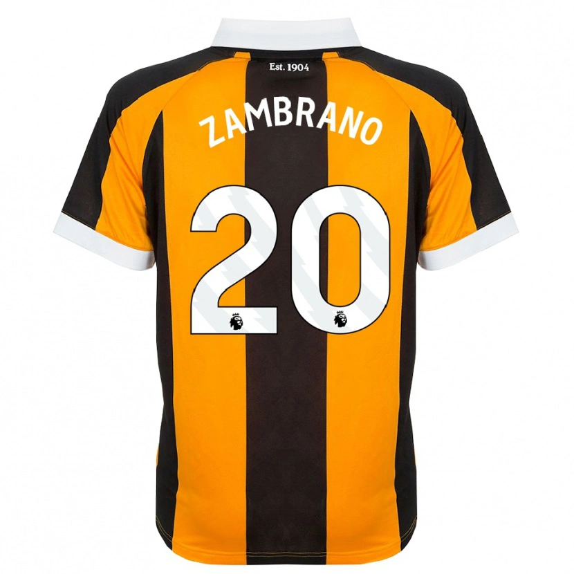 Danxen Mulher Camisola Óscar Zambrano #20 Laranja Preto Branco Principal 2026/27 Camisa Brasil