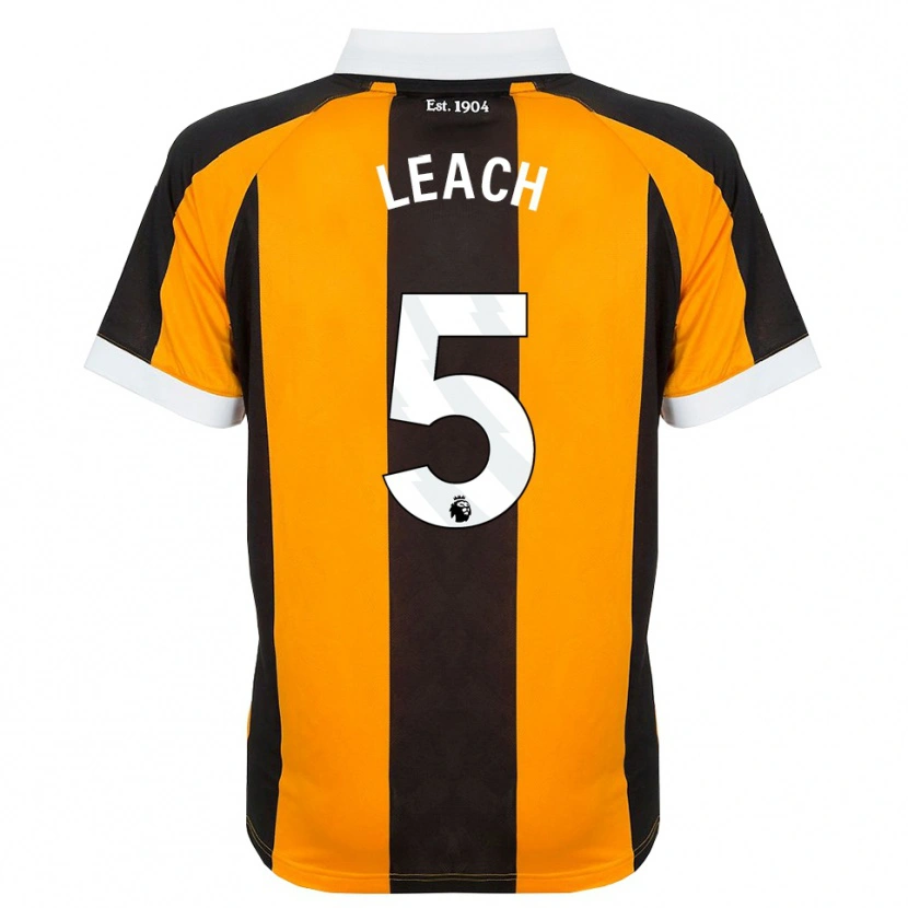 Danxen Mulher Camisola Charlie Leach #5 Laranja Preto Branco Principal 2026/27 Camisa Brasil