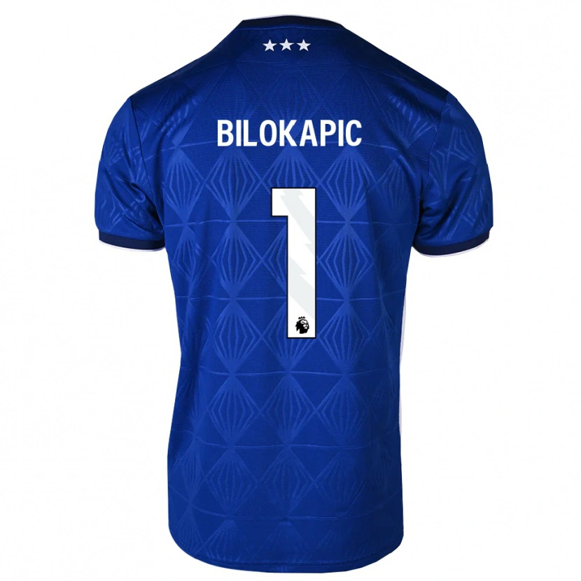 Danxen Mulher Camisola Nicholas Bilokapic #1 Azul Médio Branco Vermelho Principal 2026/27 Camisa Brasil