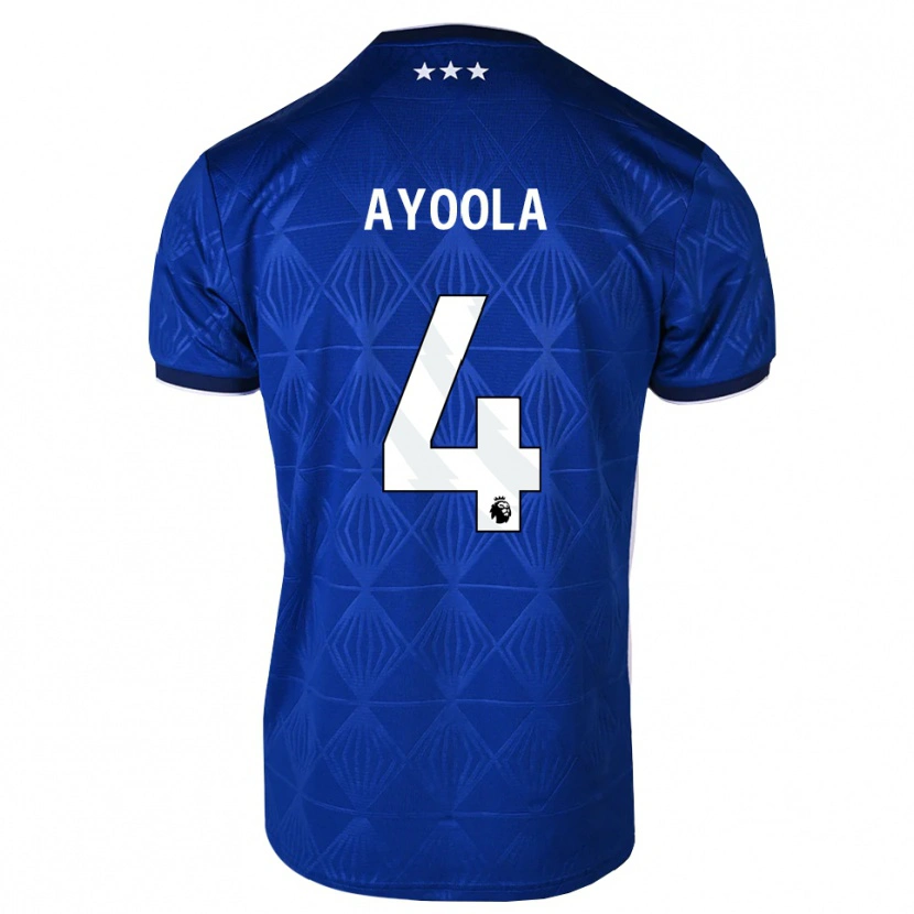 Danxen Mulher Camisola Jesse Ayoola #4 Azul Médio Branco Vermelho Principal 2026/27 Camisa Brasil