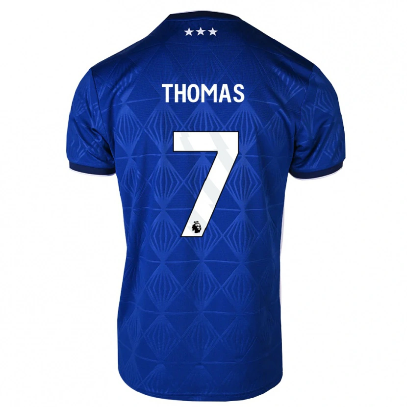 Danxen Mulher Camisola Natasha Thomas #7 Azul Médio Branco Vermelho Principal 2026/27 Camisa Brasil