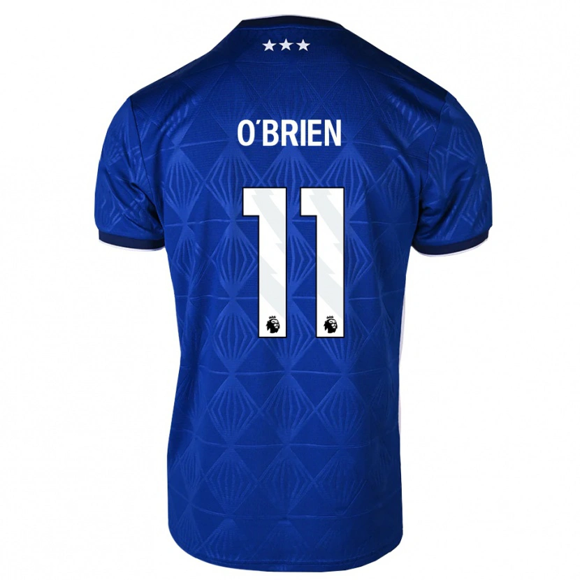 Danxen Mulher Camisola Lucy O'brien #11 Azul Médio Branco Vermelho Principal 2026/27 Camisa Brasil