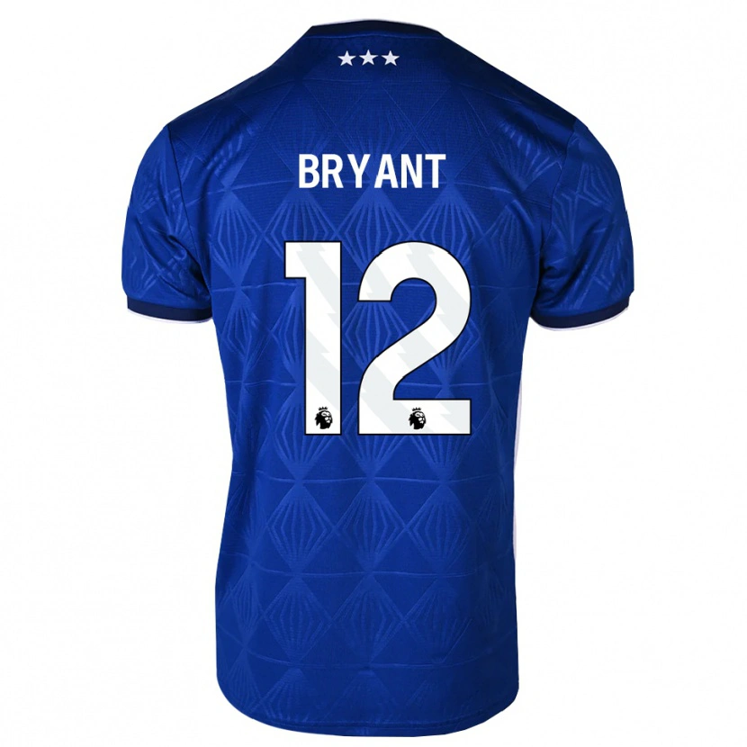 Danxen Mulher Camisola Issy Bryant #12 Azul Médio Branco Vermelho Principal 2026/27 Camisa Brasil