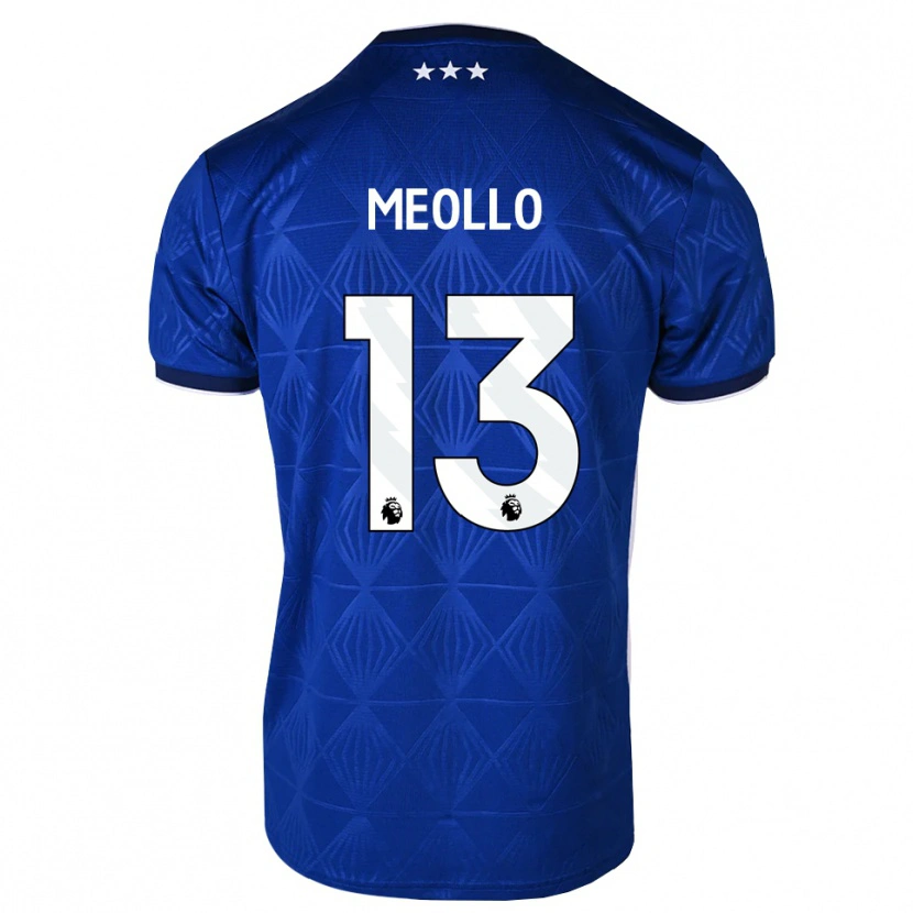 Danxen Mulher Camisola Nina Meollo #13 Azul Médio Branco Vermelho Principal 2026/27 Camisa Brasil