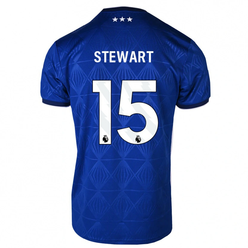 Danxen Mulher Camisola Callum Stewart #15 Azul Médio Branco Vermelho Principal 2026/27 Camisa Brasil
