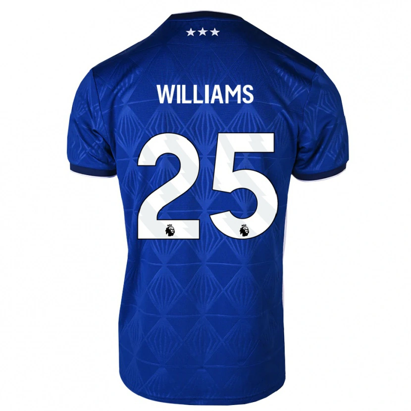 Danxen Mulher Camisola Erin Williams #25 Azul Médio Branco Vermelho Principal 2026/27 Camisa Brasil