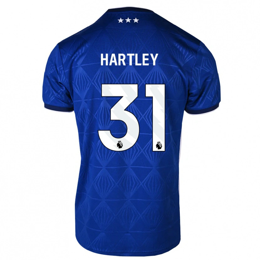 Danxen Mulher Camisola Laura Hartley #31 Azul Médio Branco Vermelho Principal 2026/27 Camisa Brasil