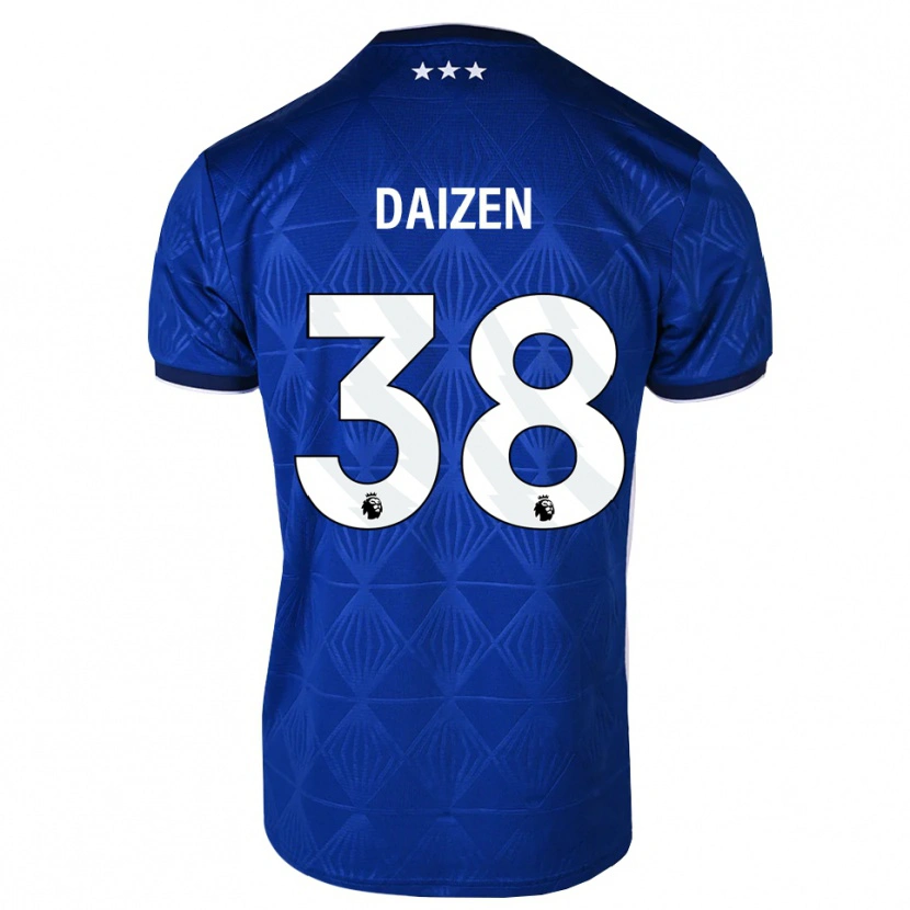 Danxen Mulher Camisola Daizen Maeda #38 Azul Médio Branco Vermelho Principal 2026/27 Camisa Brasil