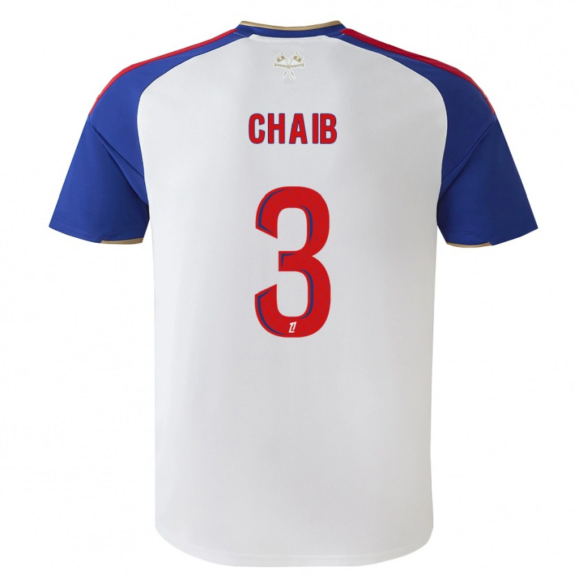 Danxen Mulher Camisola Yacine Chaib #3 Azul Real Vermelho Branco Principal 2026/27 Camisa Brasil