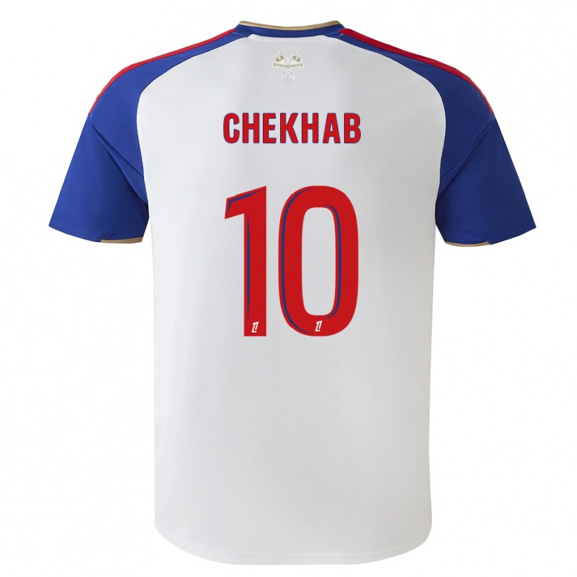 Danxen Mulher Camisola Hedi Chekhab #10 Azul Real Vermelho Branco Principal 2026/27 Camisa Brasil