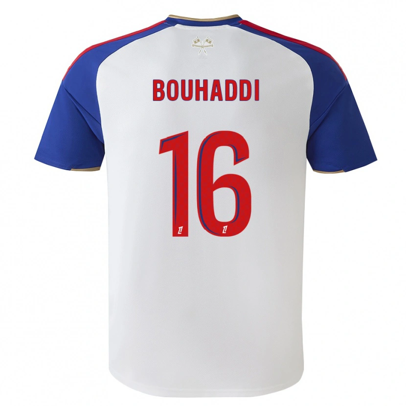 Danxen Mulher Camisola Sarah Bouhaddi #16 Azul Real Vermelho Branco Principal 2026/27 Camisa Brasil