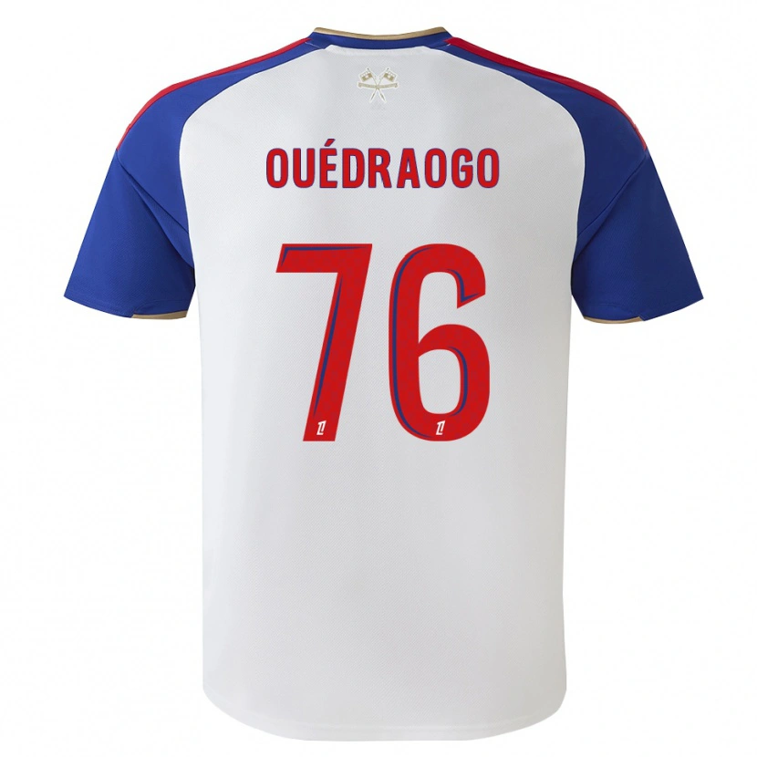 Danxen Mulher Camisola Mohamed Ouédraogo #76 Azul Real Vermelho Branco Principal 2026/27 Camisa Brasil