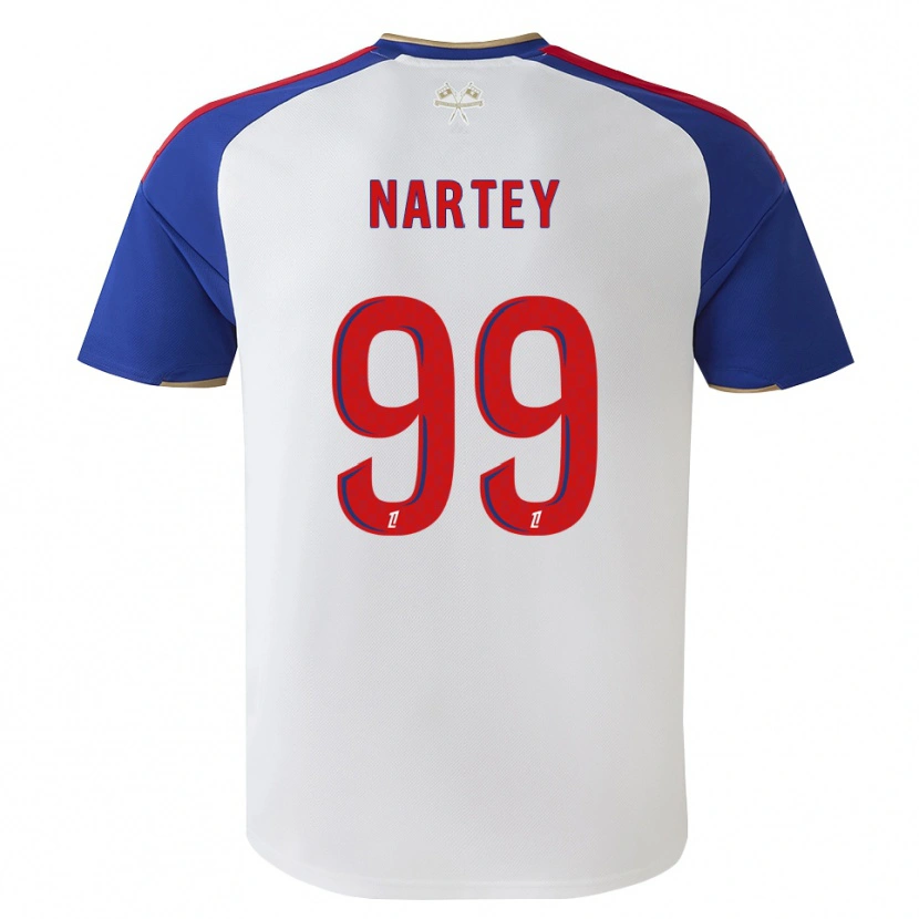 Danxen Mulher Camisola Noah Nartey #99 Azul Real Vermelho Branco Principal 2026/27 Camisa Brasil
