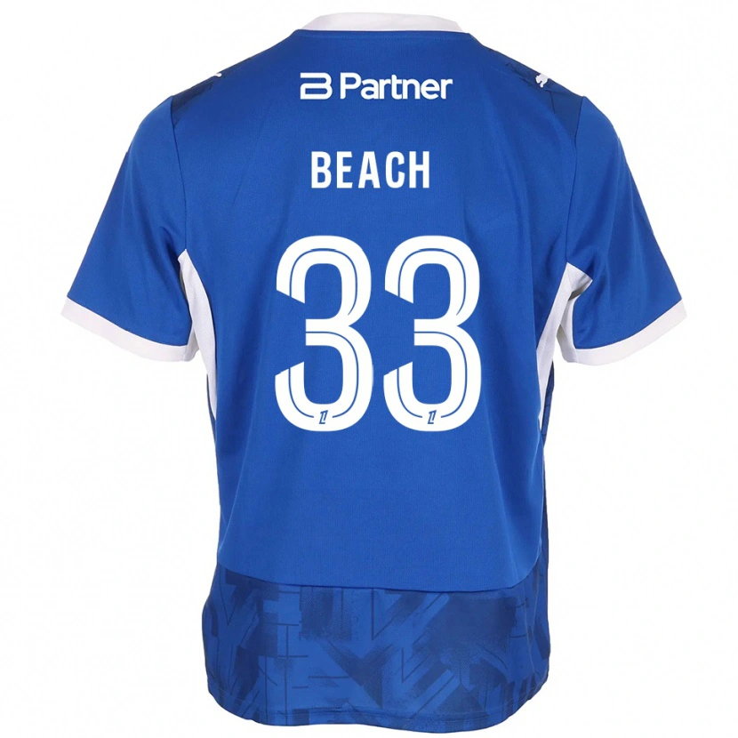 Danxen Mulher Camisola Patrick Beach #33 Azul Médio Branco Principal 2026/27 Camisa Brasil