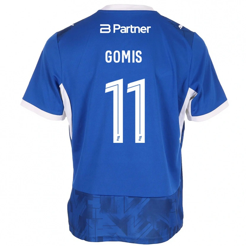 Danxen Mulher Camisola Iron Gomis #11 Azul Médio Branco Principal 2026/27 Camisa Brasil