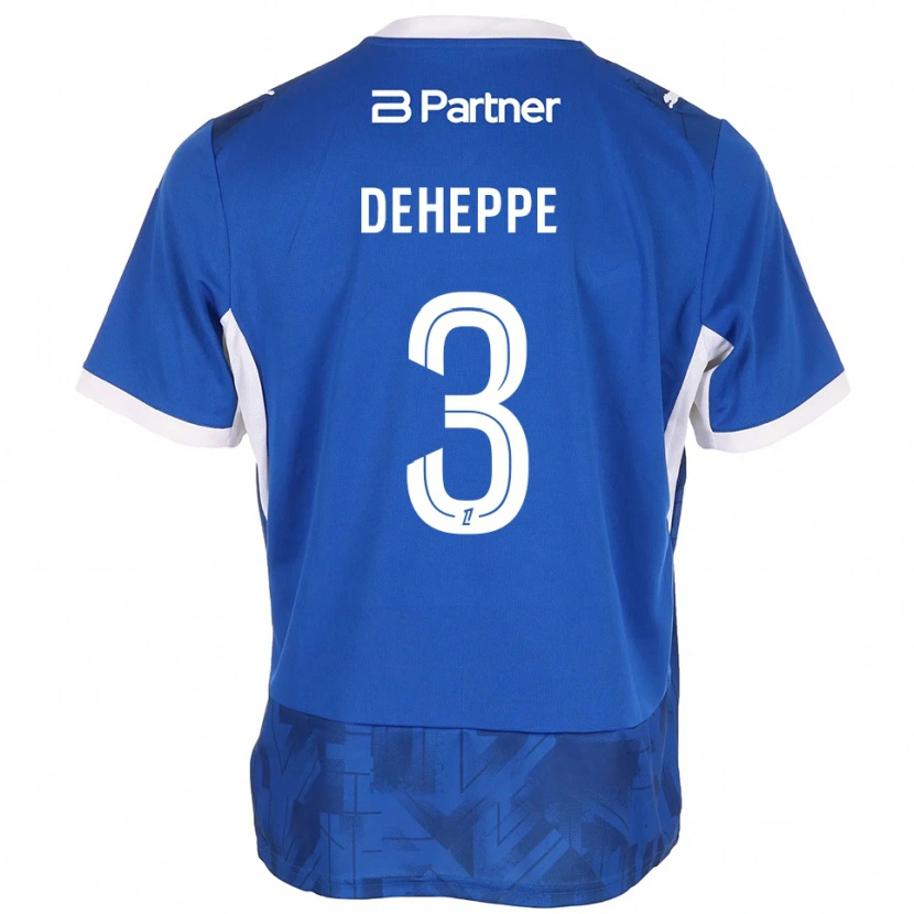 Danxen Mulher Camisola Nathan Deheppe #3 Azul Médio Branco Principal 2026/27 Camisa Brasil