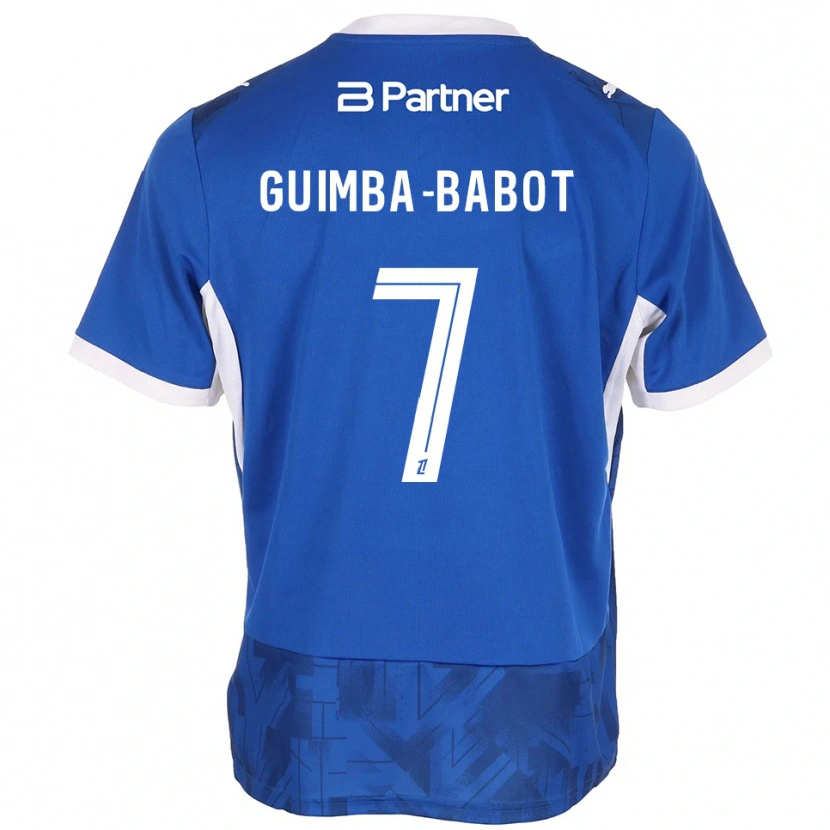 Danxen Mulher Camisola Khays Guimba-Babot #7 Azul Médio Branco Principal 2026/27 Camisa Brasil