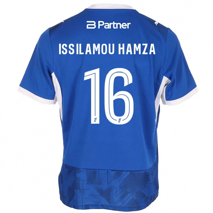 Danxen Mulher Camisola Fayyad Issilamou Hamza #16 Azul Médio Branco Principal 2026/27 Camisa Brasil