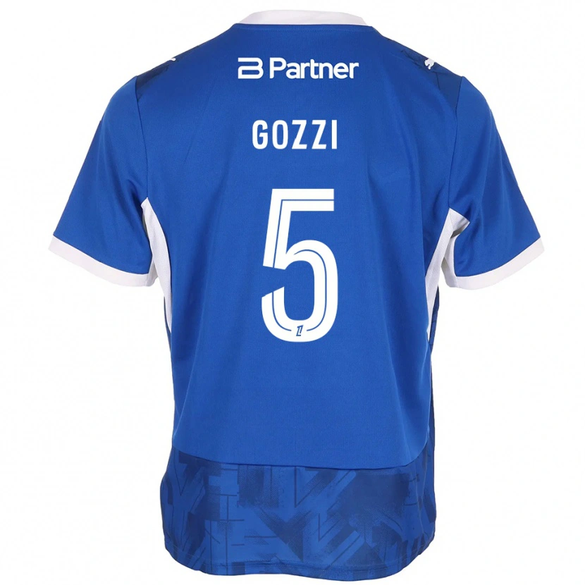 Danxen Mulher Camisola Paolo Gozzi #5 Azul Médio Branco Principal 2026/27 Camisa Brasil