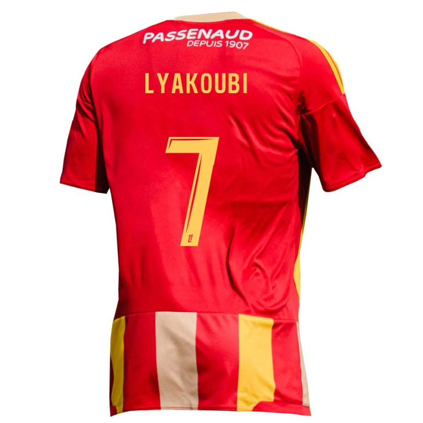 Danxen Mulher Camisola Oussama Lyakoubi #7 Amarelo Vermelho Verde Principal 2026/27 Camisa Brasil