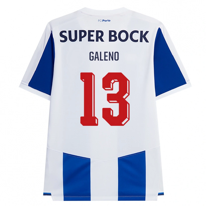 Danxen Mulher Camisola Galeno #13 Azul Branco Vermelho Principal 2026/27 Camisa Brasil
