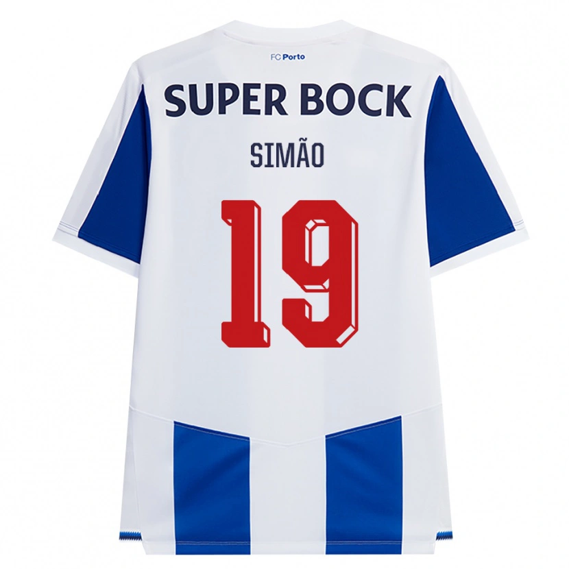 Danxen Mulher Camisola Martim Simão #19 Azul Branco Vermelho Principal 2026/27 Camisa Brasil