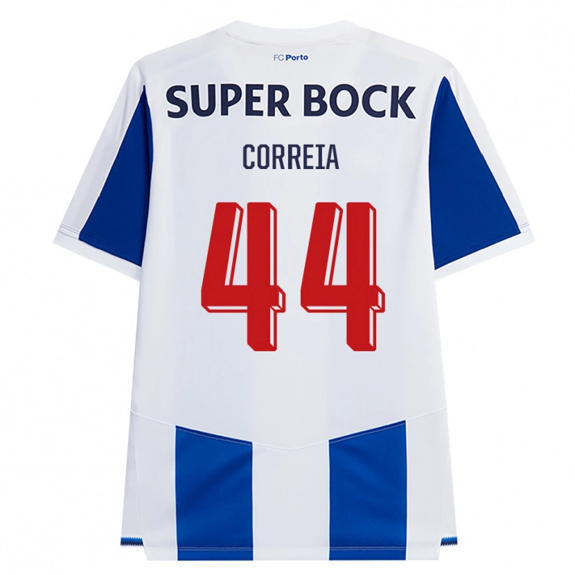 Danxen Mulher Camisola Romain Correia #44 Azul Branco Vermelho Principal 2026/27 Camisa Brasil