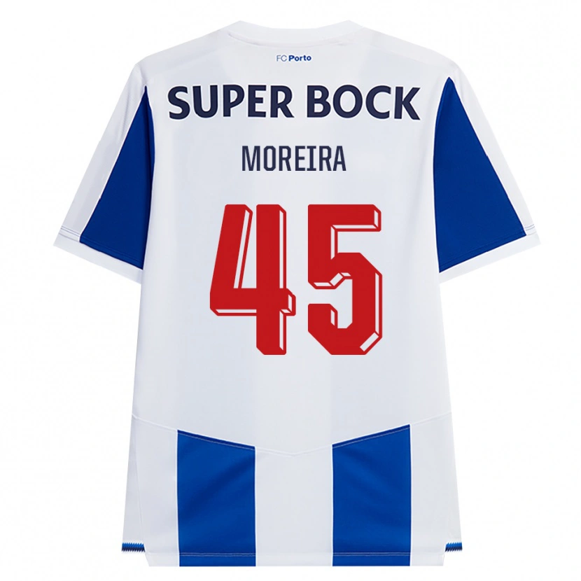 Danxen Mulher Camisola João Moreira #45 Azul Branco Vermelho Principal 2026/27 Camisa Brasil