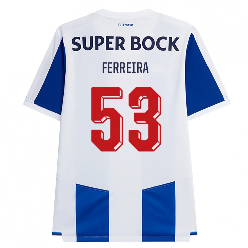 Danxen Mulher Camisola Eduardo Ferreira #53 Azul Branco Vermelho Principal 2026/27 Camisa Brasil