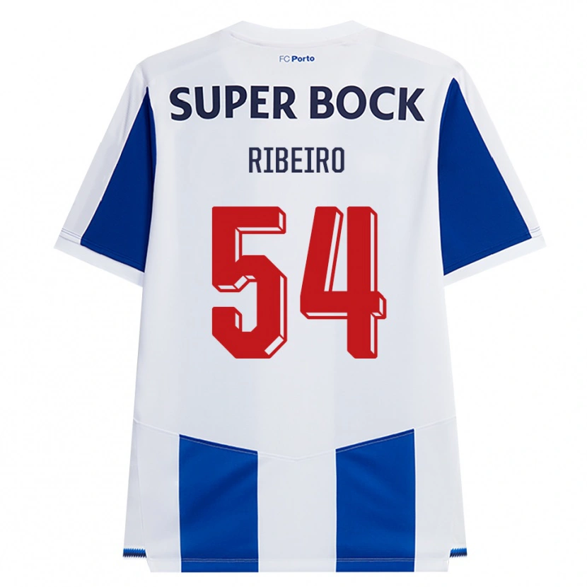 Danxen Mulher Camisola António Ribeiro #54 Azul Branco Vermelho Principal 2026/27 Camisa Brasil