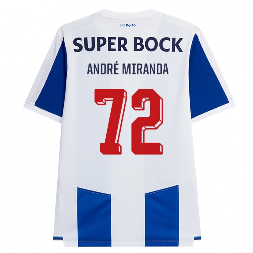 Danxen Mulher Camisola André Miranda #72 Azul Branco Vermelho Principal 2026/27 Camisa Brasil