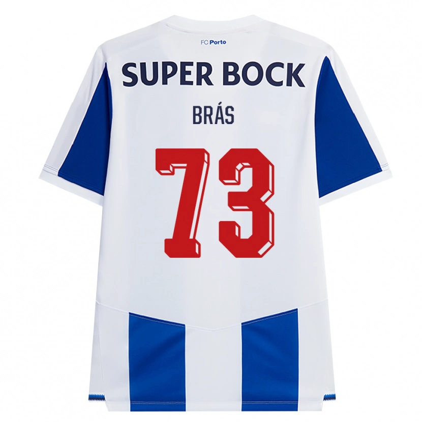 Danxen Mulher Camisola Gabriel Brás #73 Azul Branco Vermelho Principal 2026/27 Camisa Brasil