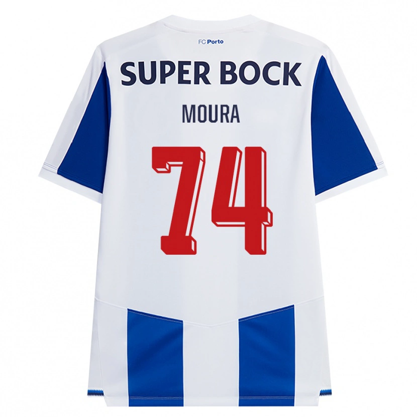Danxen Mulher Camisola Francisco Moura #74 Azul Branco Vermelho Principal 2026/27 Camisa Brasil