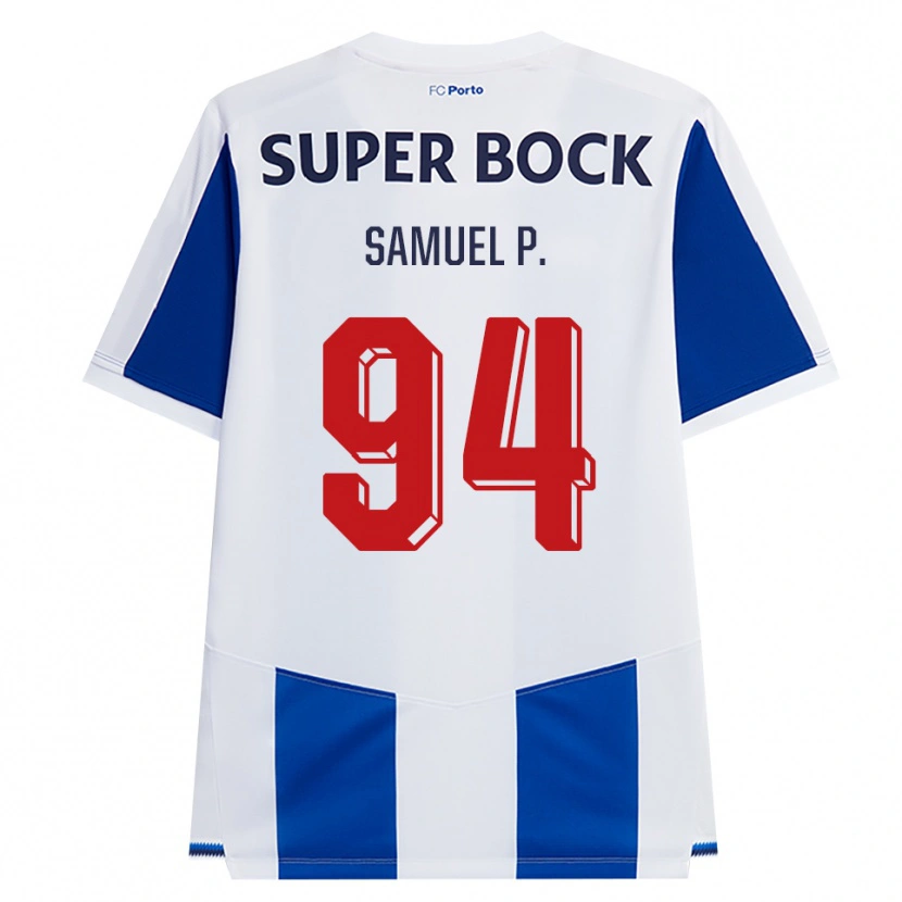 Danxen Mulher Camisola Samuel #94 Azul Branco Vermelho Principal 2026/27 Camisa Brasil