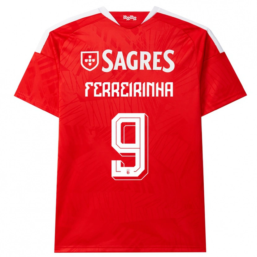 Danxen Mulher Camisola Afonso Ferreirinha #9 Vermelho Branco Amarelo Principal 2026/27 Camisa Brasil