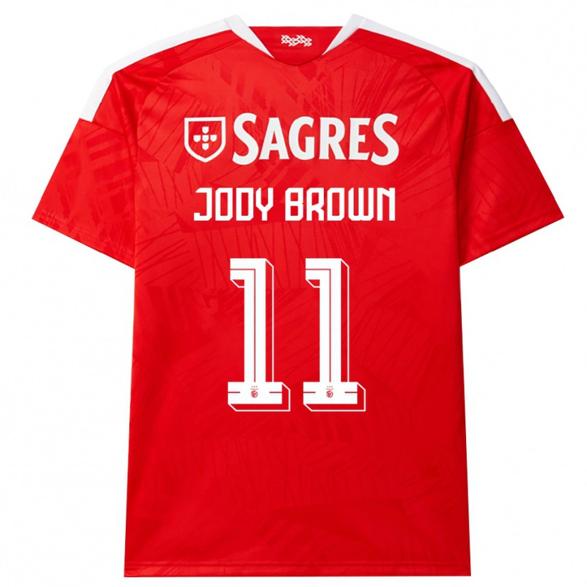 Danxen Mulher Camisola Jody Brown #11 Vermelho Branco Amarelo Principal 2026/27 Camisa Brasil