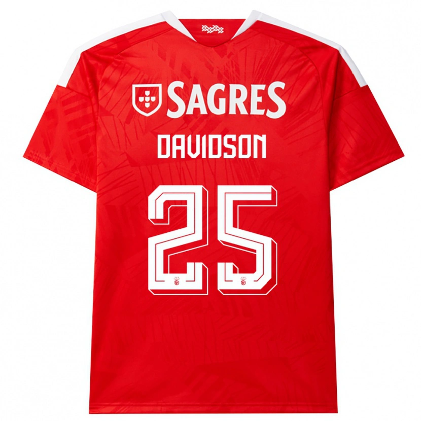 Danxen Mulher Camisola Chandra Davidson #25 Vermelho Branco Amarelo Principal 2026/27 Camisa Brasil