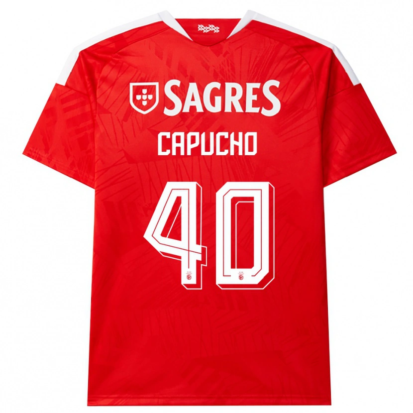 Danxen Mulher Camisola João Capucho #40 Vermelho Branco Amarelo Principal 2026/27 Camisa Brasil
